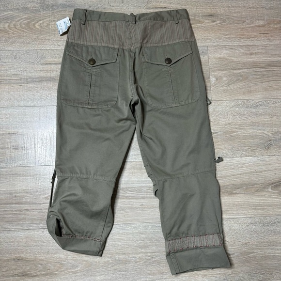 H.O.T. Hot One's Lifetime Khaki Rollup Capri Pants Size 28 Medium - Picture 3 of 16